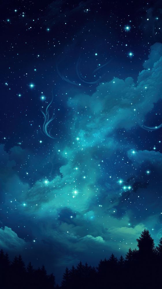 Galaxy wallpaper night backgrounds astronomy. AI generated Image by rawpixel.