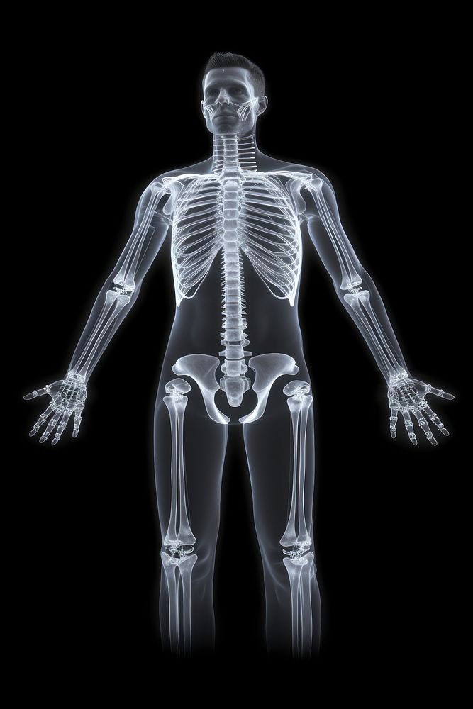 Human body x-ray adult radiography. AI generated Image by rawpixel.