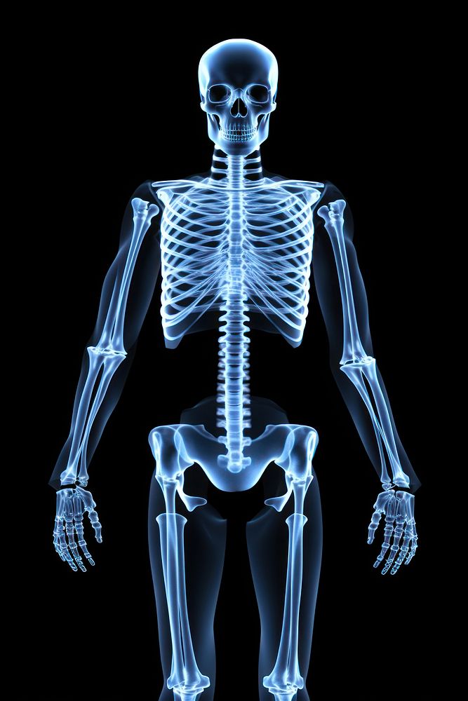 Human skeleton x-ray radiography fracture. AI generated Image by rawpixel.