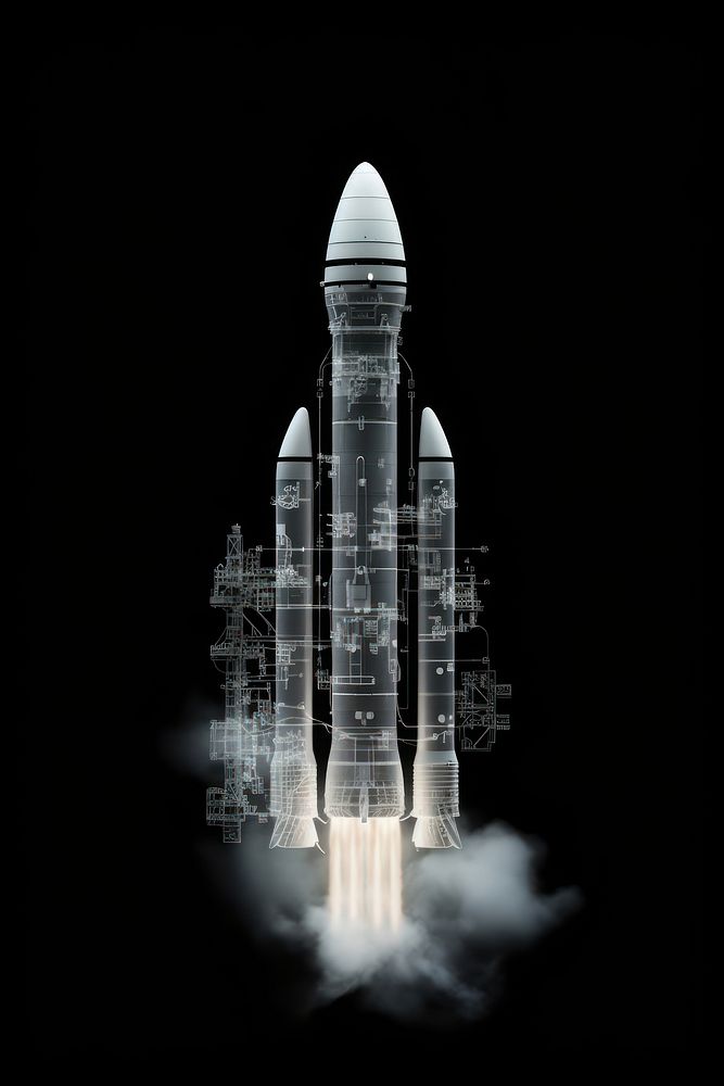 Rocket vehicle transportation architecture. AI generated Image by rawpixel.