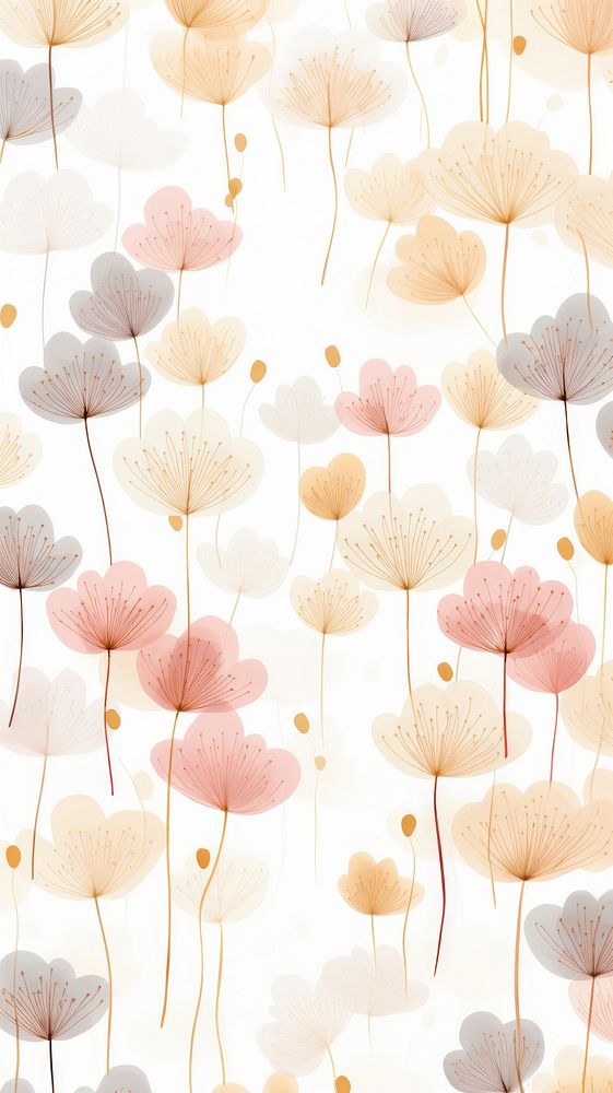 Autumn botanical pattern backgrounds flower. | Free Photo Illustration ...