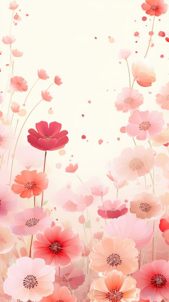 Flower graphics blossom pattern. AI generated Image by rawpixel.