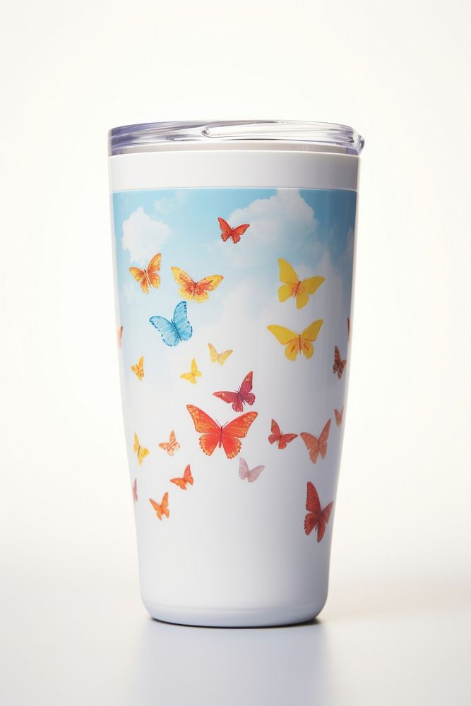 Tumbler cup mug white background. AI generated Image by rawpixel.
