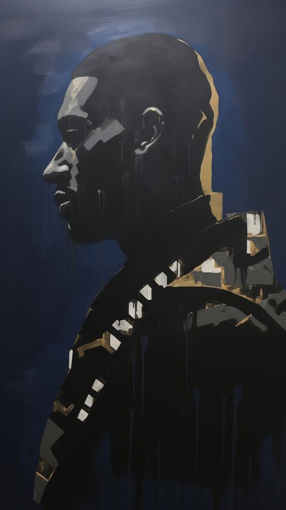 American african man painting art architecture. AI generated Image by rawpixel.
