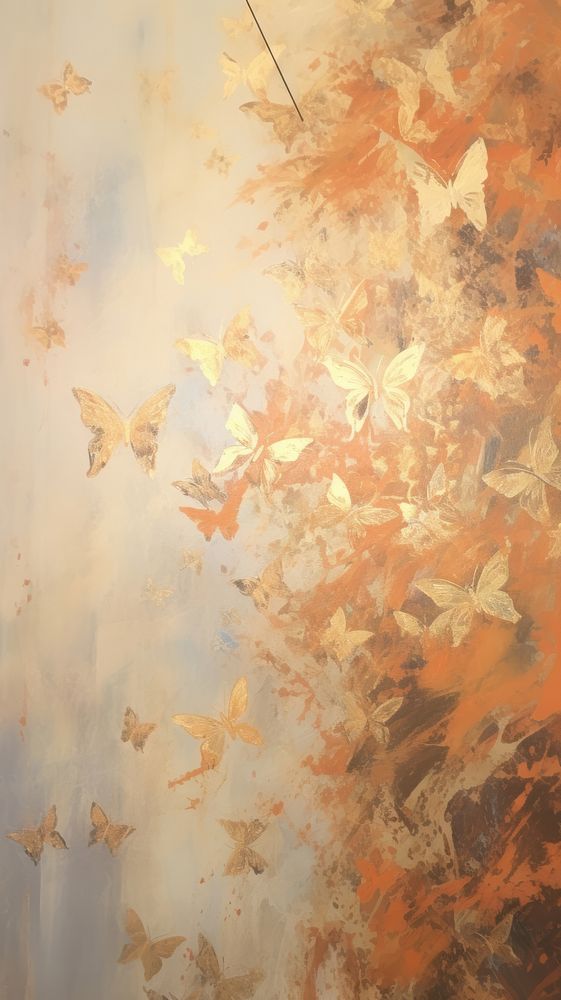 Butterflies painting texture backgrounds. 