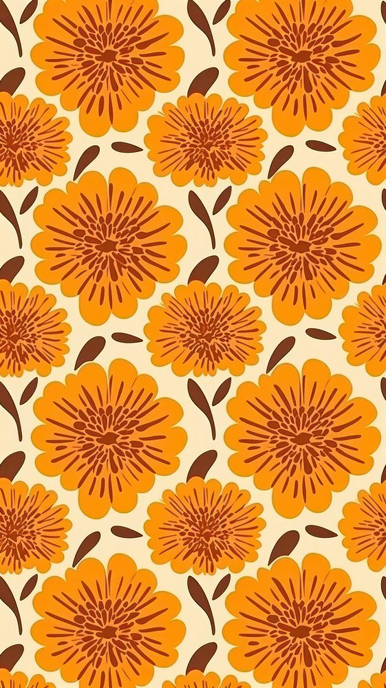 Chinese marigold pattern backgrounds art. 