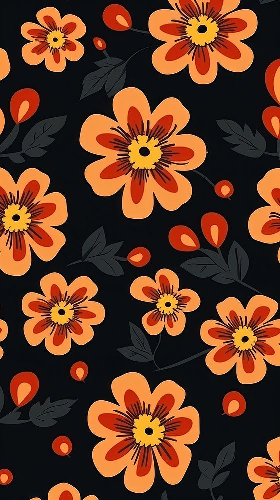 Chinese marigold pattern backgrounds flower. AI generated Image by rawpixel.