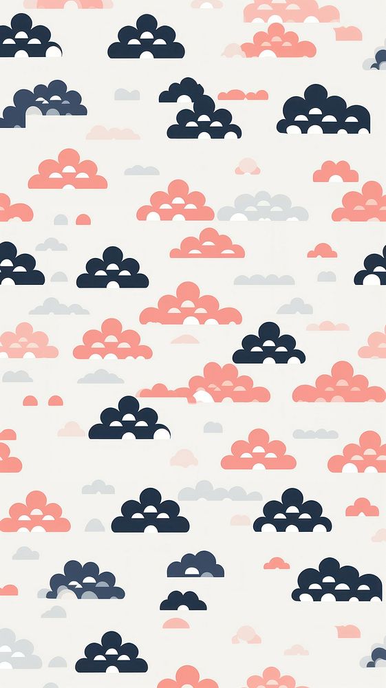 Geometric Cloud pattern backgrounds cloud. AI generated Image by rawpixel.
