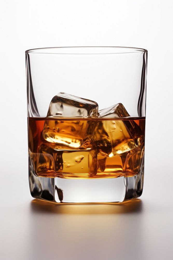 Transparent Glass with whiskey glass whisky drink. AI generated Image by rawpixel.