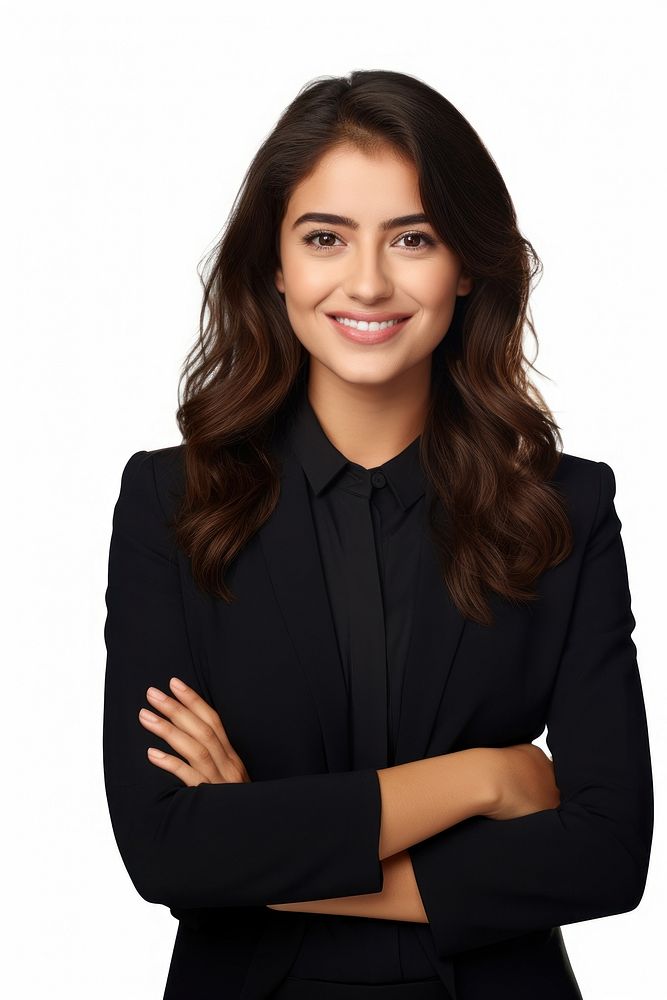 Young beautiful latin girl portrait smiling person. AI generated Image by rawpixel.