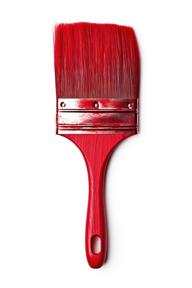 Paint brush tool red white background. AI generated Image by rawpixel.