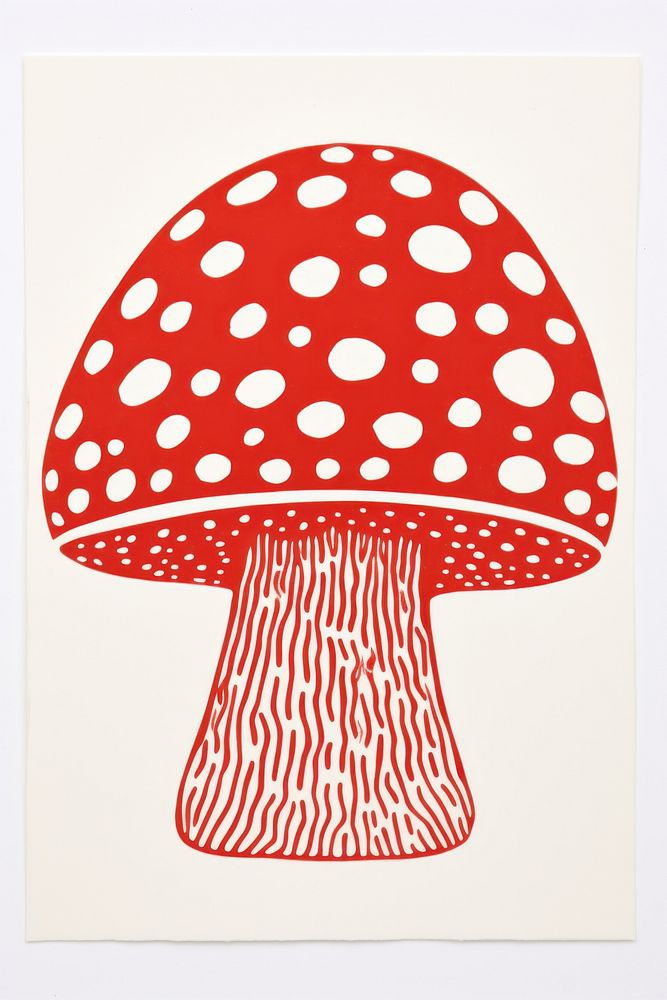 A mushroom agaric fungus poisonous. AI generated Image by rawpixel.