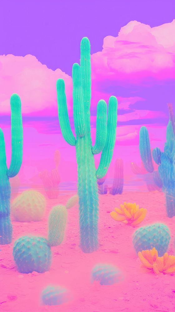 Cactus outdoors nature plant. AI generated Image by rawpixel.