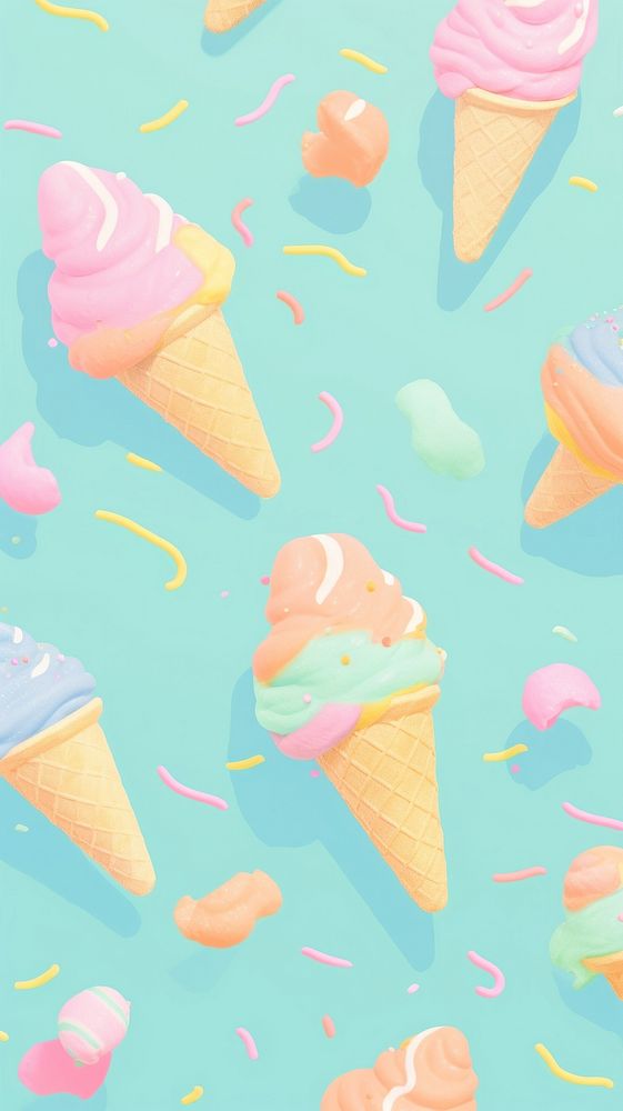 Ice cream dessert food backgrounds. AI generated Image by rawpixel.