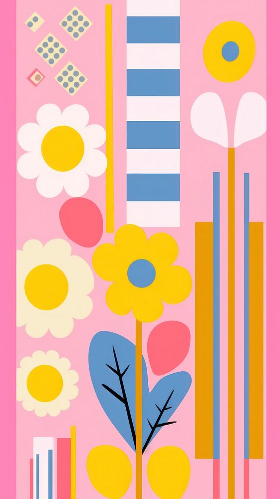 Garden backgrounds pattern flower. AI generated Image by rawpixel.