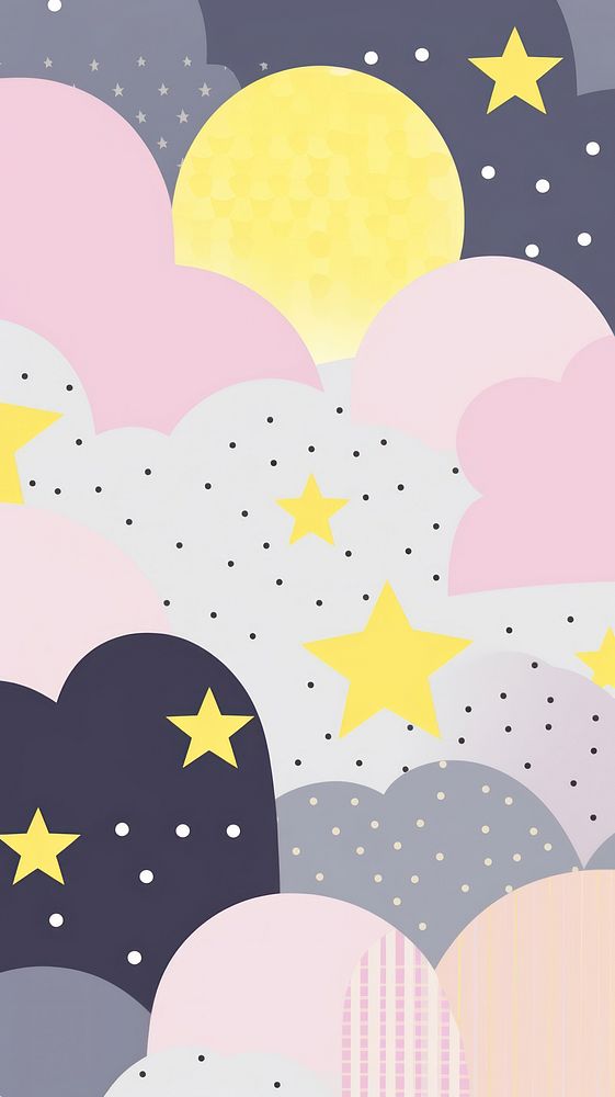 Starry night backgrounds abstract confetti. AI generated Image by rawpixel.