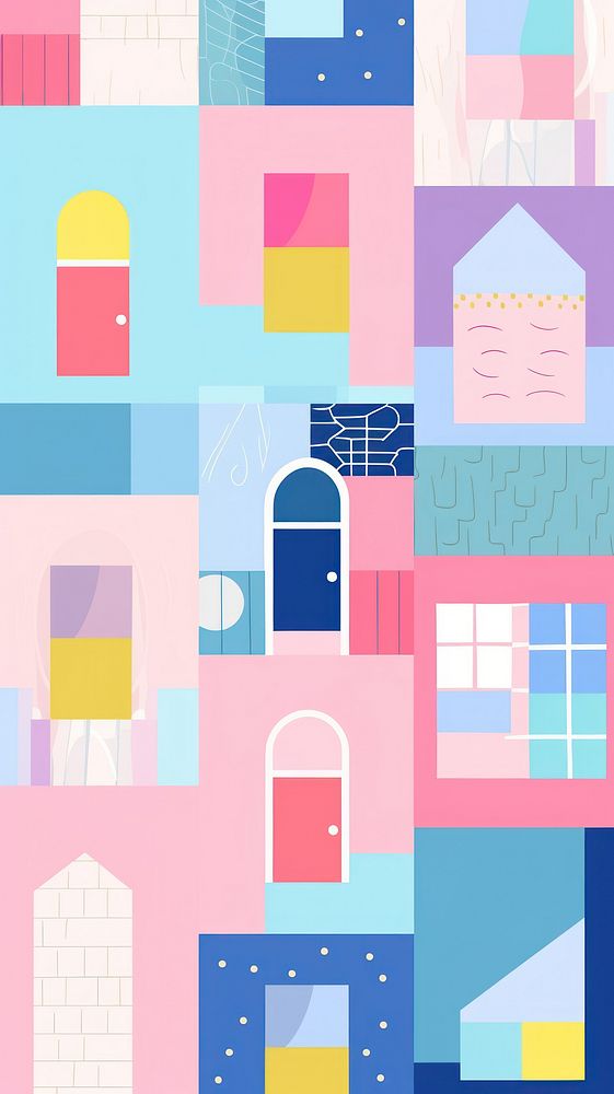 Tiny house backgrounds abstract art. AI generated Image by rawpixel.