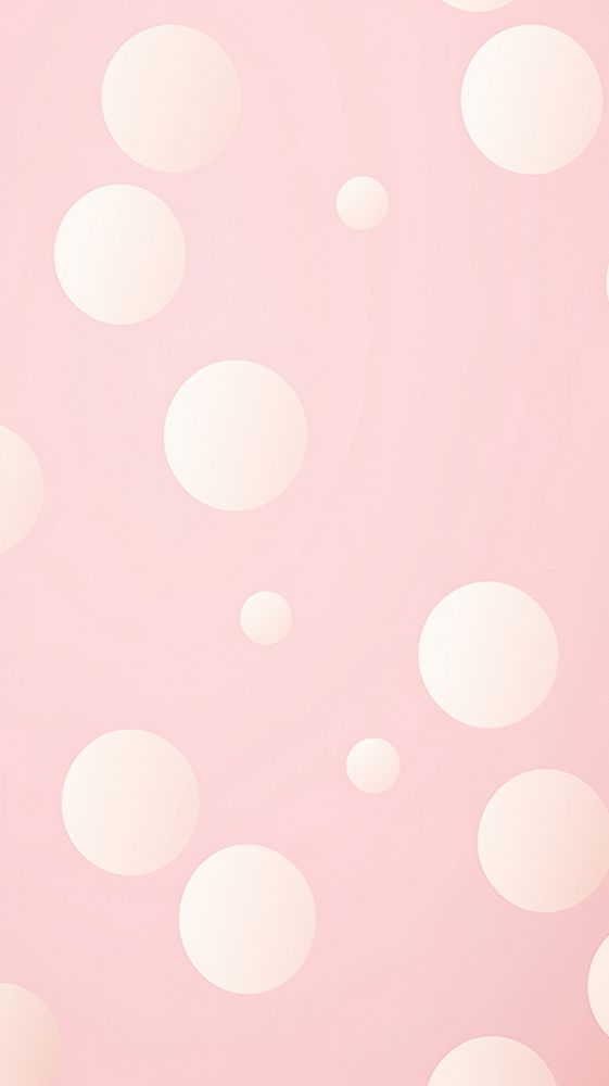 Pink pastel polka dot wallpaper pattern backgrounds simplicity. AI generated Image by rawpixel.