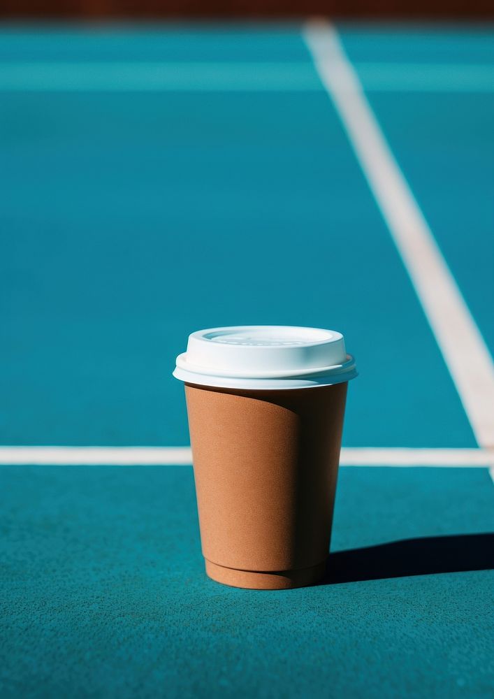 Brown coffee cup drink blue mug. AI generated Image by rawpixel.