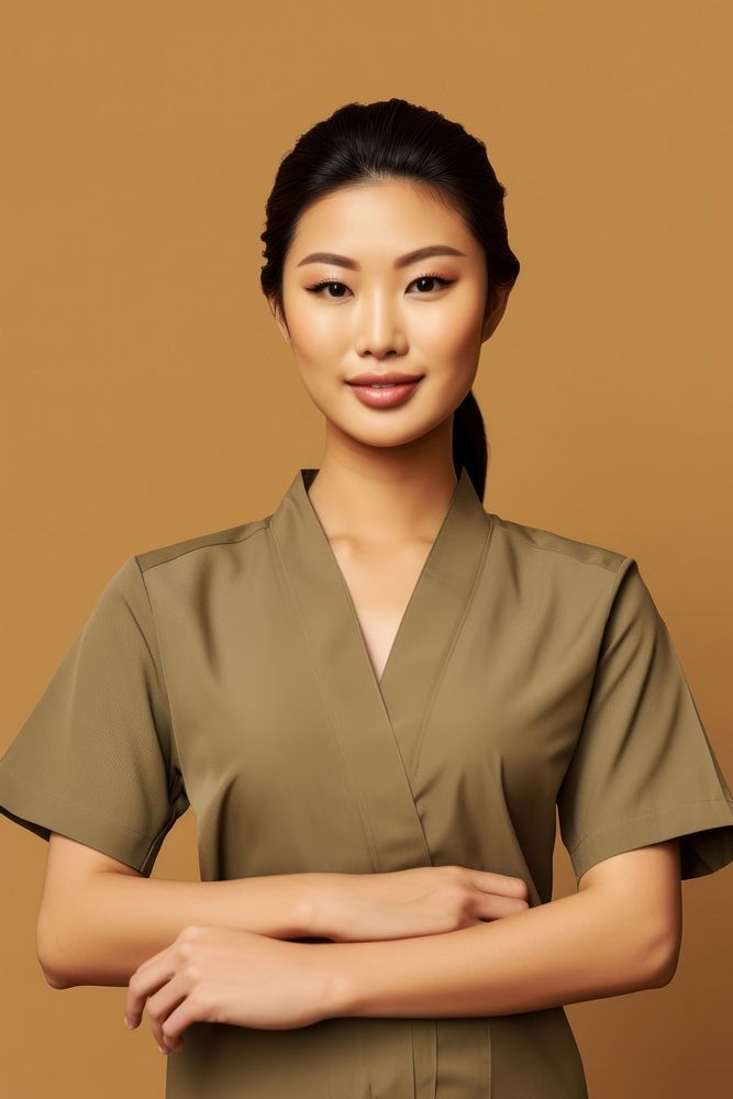 Mixed race asian woman professional masseuse portrait adult photo. AI generated Image by rawpixel.