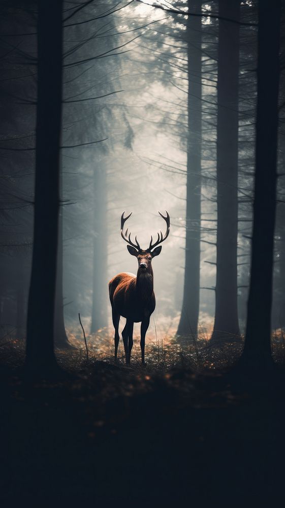 Deer walks forest wildlife nature | Premium Photo - rawpixel