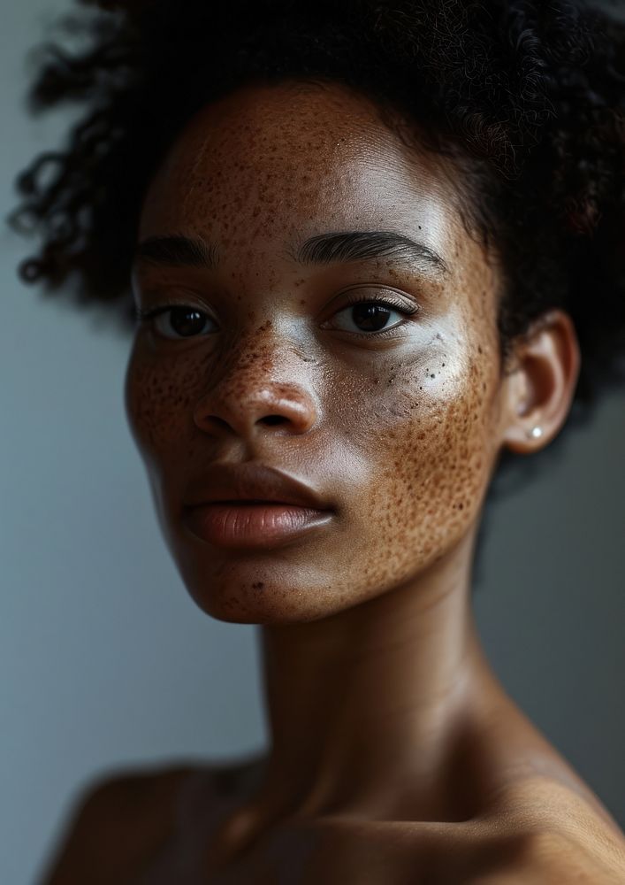 Vitiligo portrait adult photo. AI generated Image by rawpixel.