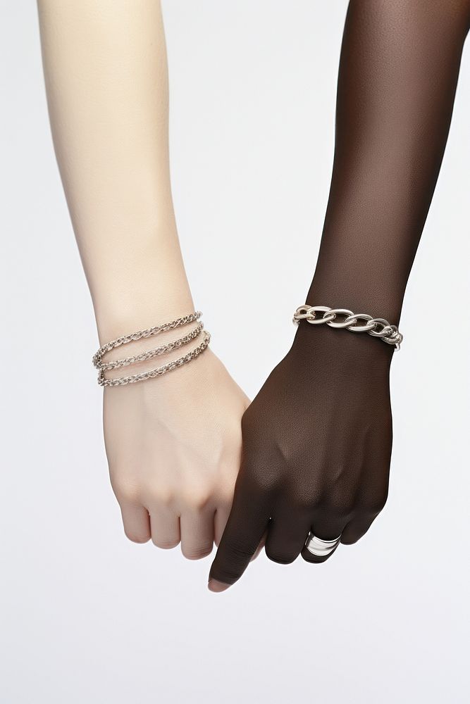 Two female hands holding jewelry accessories bracelet. AI generated Image by rawpixel.