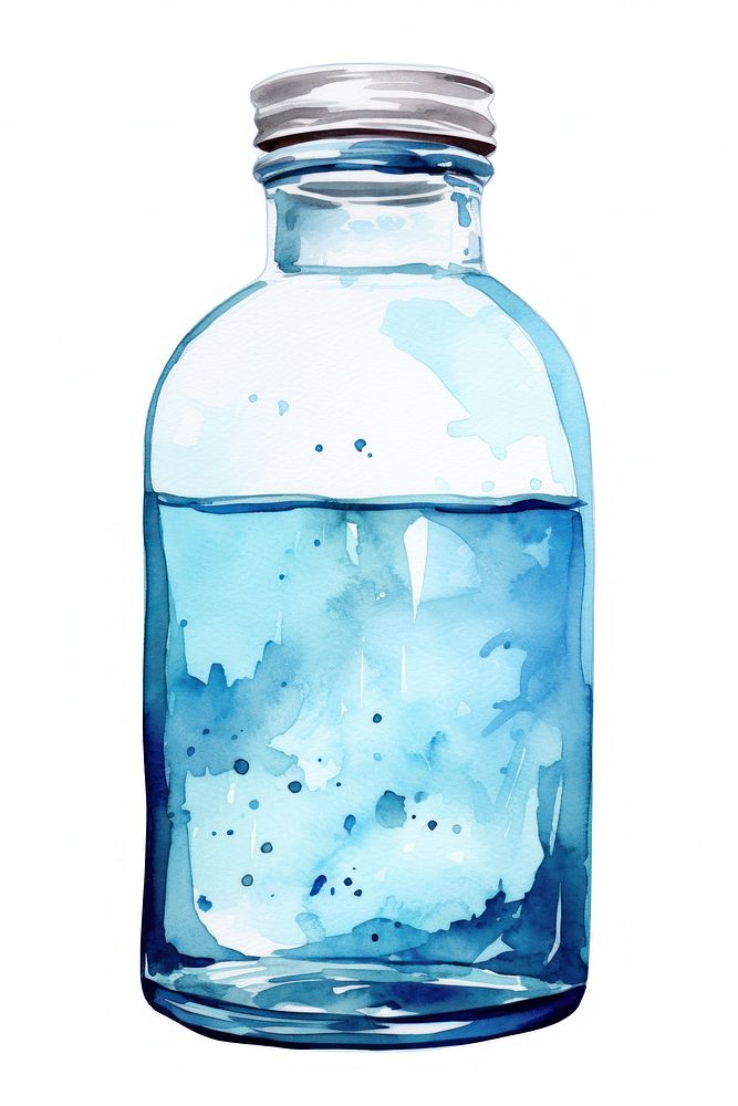 Water bottle glass jar. AI generated Image by rawpixel.