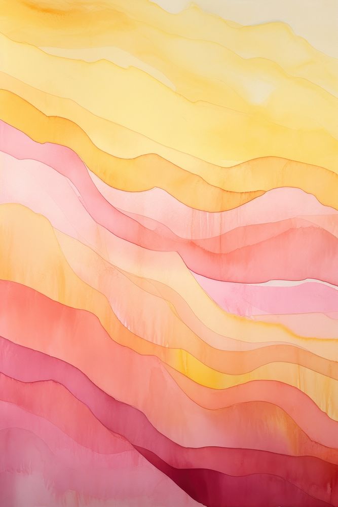 Long line overlapping layers backgrounds painting yellow. AI generated Image by rawpixel.