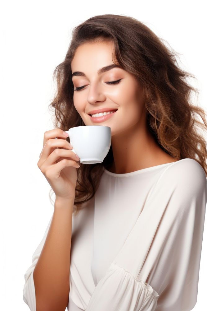 Coffee mug portrait smile. AI generated Image by rawpixel.