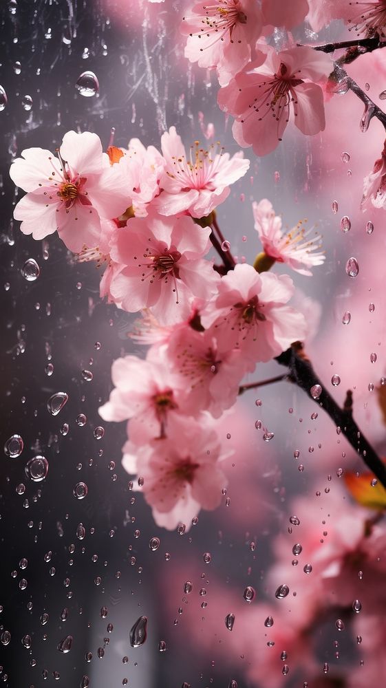 Cherry blossom outdoors flower plant. AI generated Image by rawpixel.