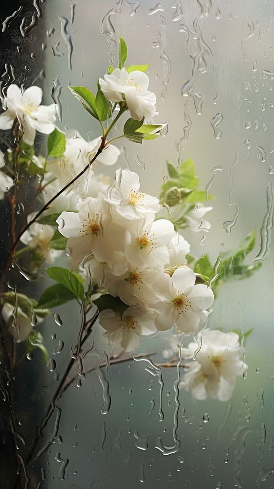 Jasmine outdoors blossom flower. AI generated Image by rawpixel.