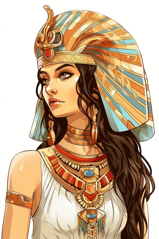 Egypt adult cartoon woman. AI generated Image by rawpixel.
