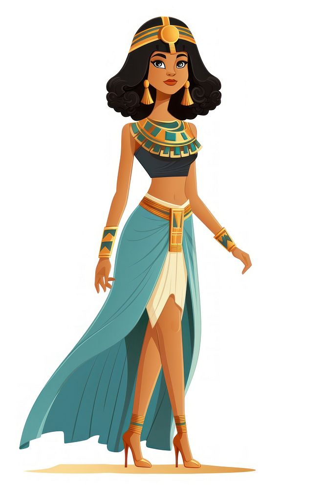 Egypt adult cartoon woman. AI generated Image by rawpixel.