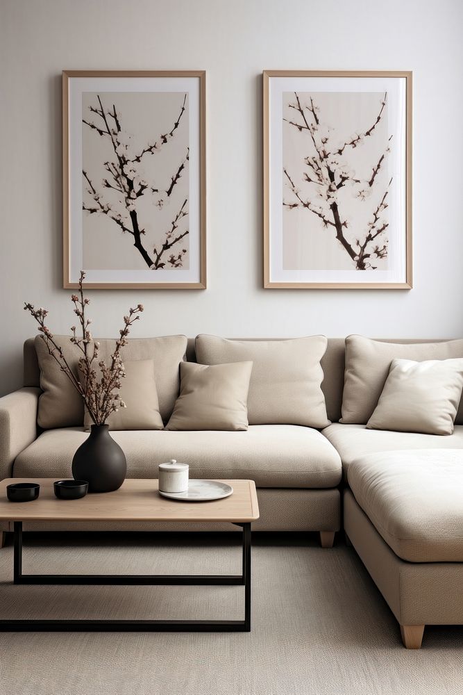 Interior design architecture furniture cushion. Free Photo rawpixel