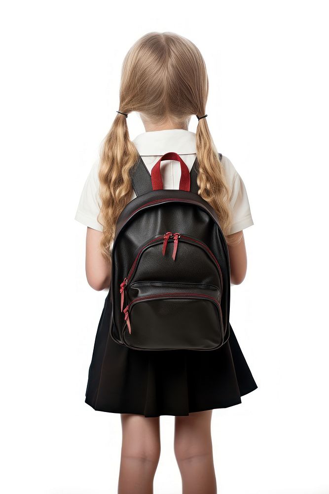 Girl bag backpack school. AI generated Image by rawpixel.