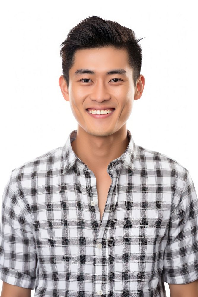 Smiling east asian young man shirt. AI generated Image by rawpixel.