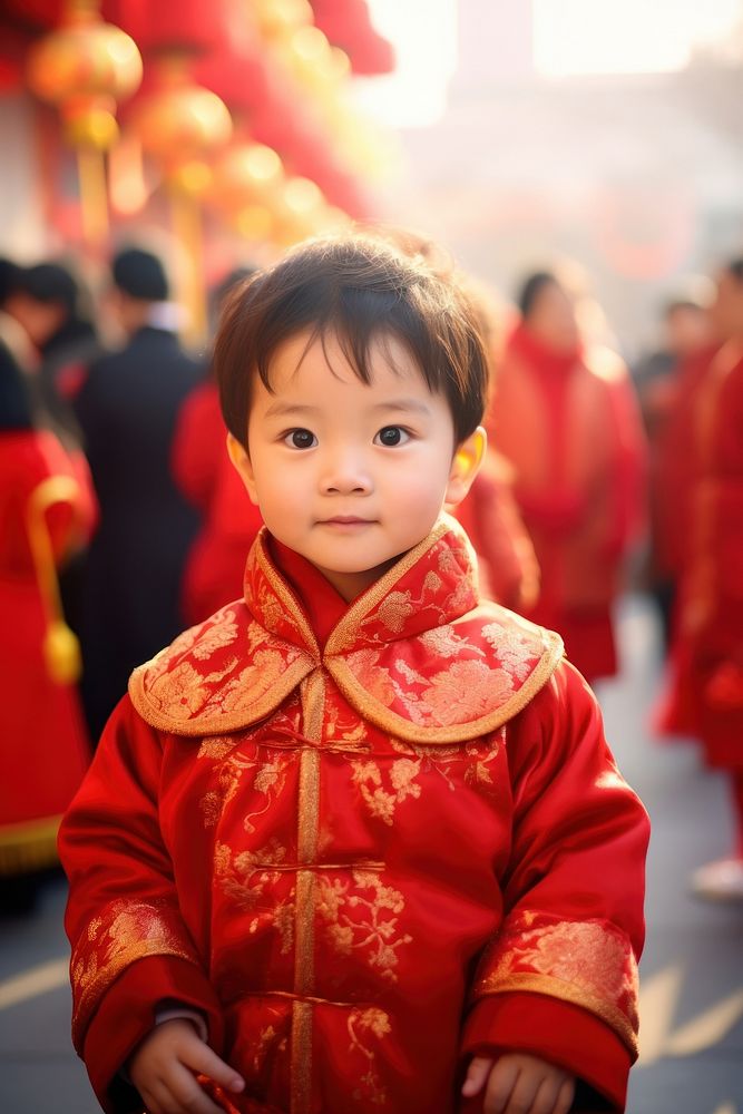 Chinese kids portrait festival adult. AI generated Image by rawpixel.