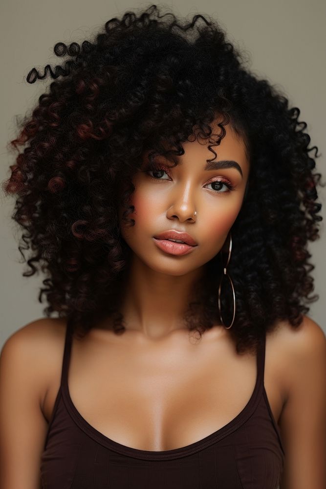 Natural hairstyle for natural women 18 african american portrait adult photo. AI generated Image by rawpixel.
