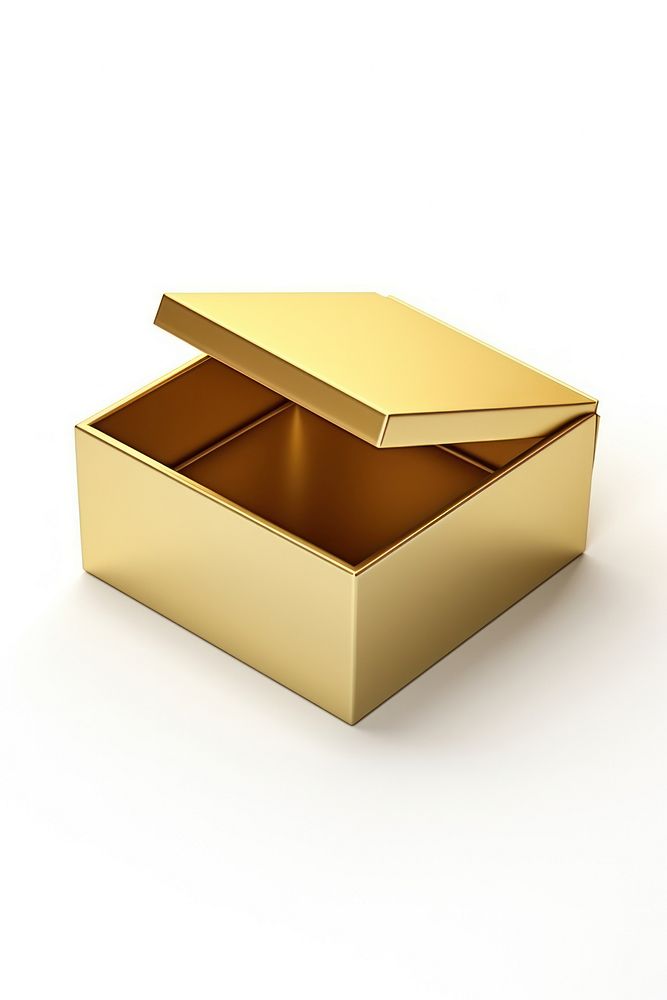 Opened box cardboard carton gold. AI generated Image by rawpixel.