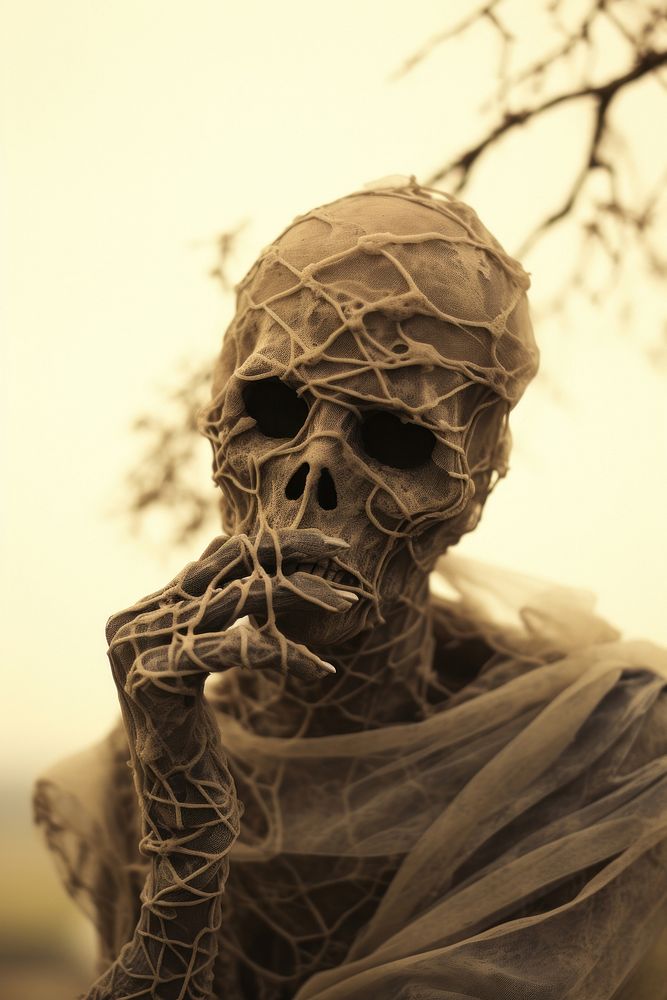 Zombie photography sculpture portrait. AI generated Image by rawpixel.