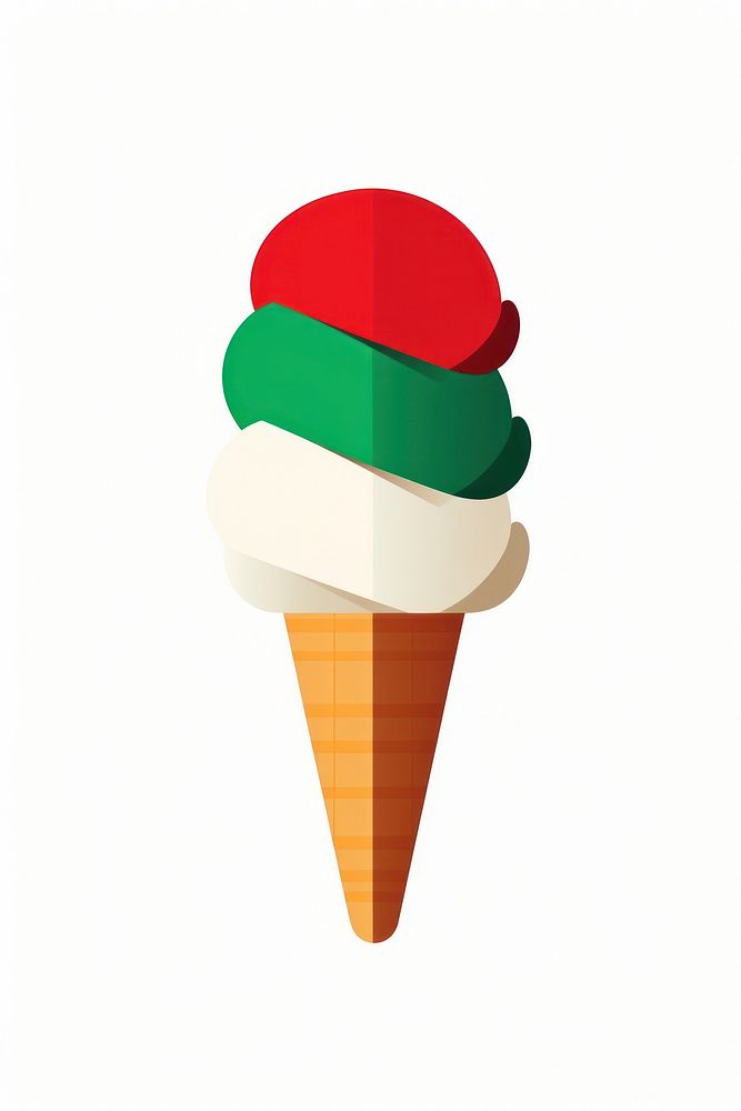 An icecream dessert food cone. AI generated Image by rawpixel.