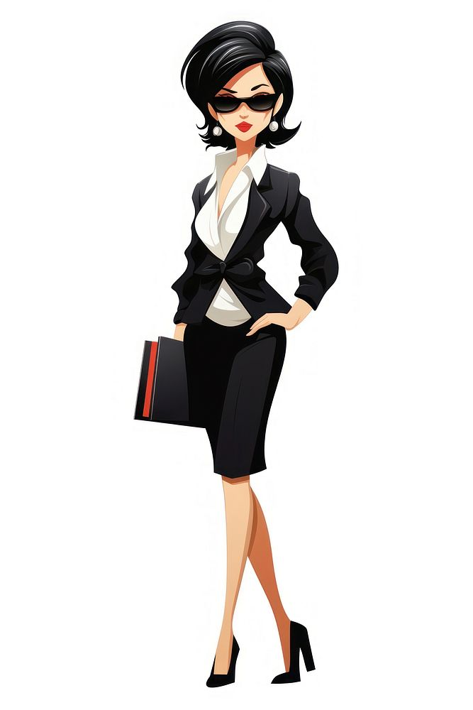 Isolated businesswoman footwear cartoon adult. AI generated Image by rawpixel.
