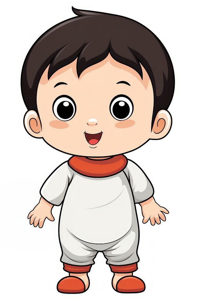 Isolated happy baby cartoon portrait toy. AI generated Image by rawpixel.