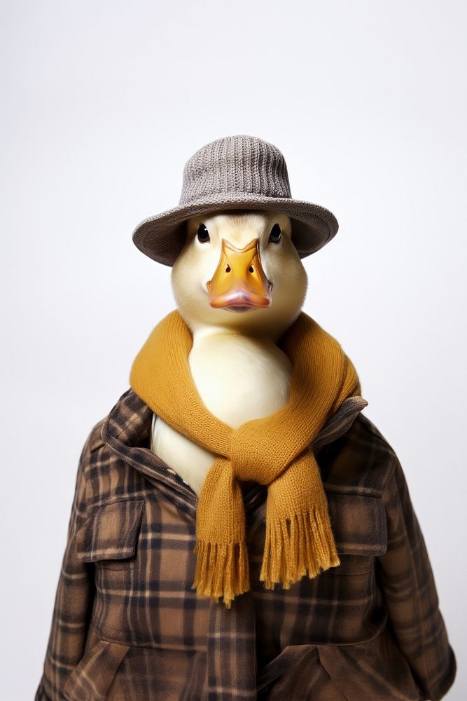 Duck nature adult snow. AI generated Image by rawpixel.