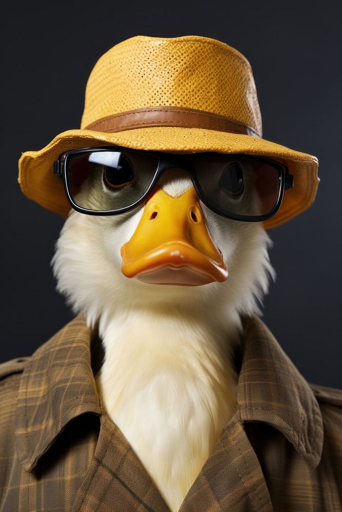 Duck accessories portrait glasses. AI generated Image by rawpixel.