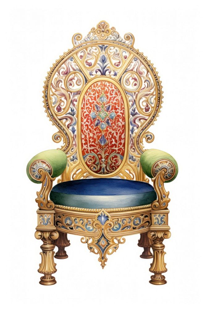 Chair furniture jewelry throne. AI generated Image by rawpixel.