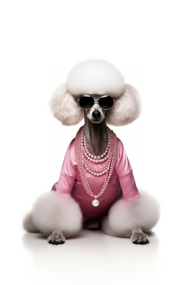 Poodle jewelry mammal animal. AI generated Image by rawpixel.