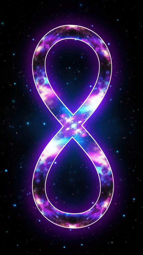 Purple light galaxy symbol. AI generated Image by rawpixel.