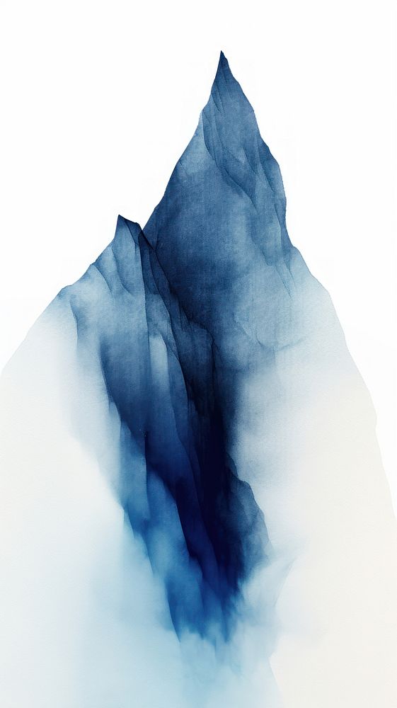 Mountain abstract nature blue. AI generated Image by rawpixel.